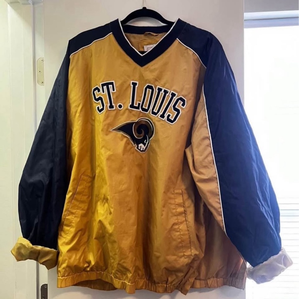 St. Louis Rams Gold and Blue Pullover Jacket